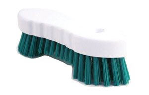 Hand Scrubbing Green Brushes - 1x Per Pack
